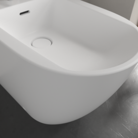 Біде для підлоги Villeroy & Boch Subway 3.0 37х60 см санітарна кераміка CeramicPlus кам'яний білий 447100RW