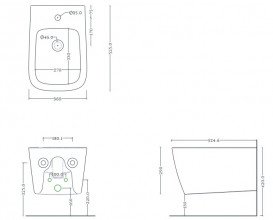 Биде подвесное ArtCeram A16 36х52,5 см керамика оранжевый ASB001 13;00
