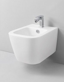 Біде підвісне ArtCeram A16 Mini 36х45,5 см санфарфор білий ASB003 01; 00