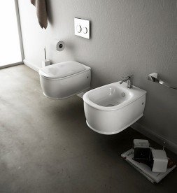 Біде підвісне ArtCeram Azuley 37х52,5 см білий матовий AZB001 05; 00