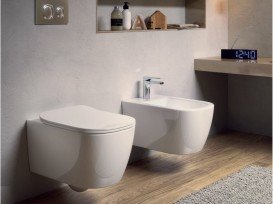 Биде подвесное ArtCeram Faster 36,5х53 см белый глянцевый FSB001 01;00