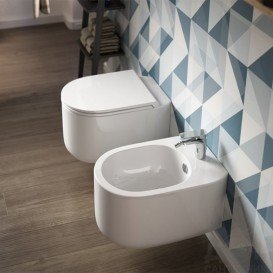 Биде подвесное ArtCeram Gio Evolution 36,5х55 см белый матовый GIB001 05;00