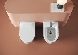 Биде подвесное ArtCeram Monet 36х52 см керамика белый матовый MNB001 05;00