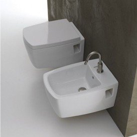 Биде подвесное Axa X-Tre 36х54 см керамика белый глянцевый 2902001