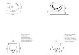 Биде подвесное Catalano Italy 37х52 см керамика белый матовый 1BS52ITBM