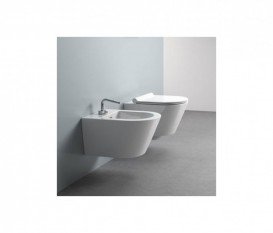 Биде подвесное Catalano Zero Soft 55х35 см 1 отверстие под смеситель цвет белый матовый 1BS55NRBM