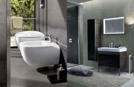 Біде підвісне Geberit Citterio закритої форми санфарфор білий KeraTect 500.539.01.1