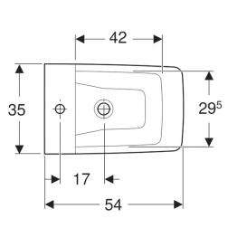 Біде підвісне Geberit Xeno² закритої форми санфарфор білий KeraTect 500.501.01.1