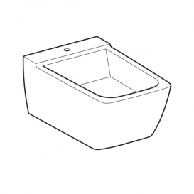 Біде підвісне Geberit Xeno² закритої форми санфарфор білий KeraTect 500.501.01.1