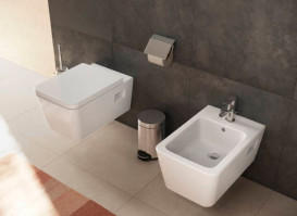 Биде подвесное Hansgrohe EluPura Original Q 36х54 см керамика SmartClean белый 61172450