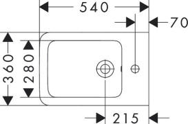 Біде підвісне Hansgrohe EluPura Original Q 36х54 см кераміка білий 60284450