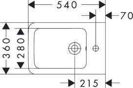 Біде підвісне Hansgrohe EluPura Q 36х54 см кераміка SmartClean білий 61170450