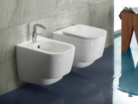 Биде подвесное Hatria Fusion Q48 35х48 см белый YXJ8