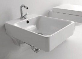 Біде підвісне Kerasan Cento чаша прямокутна біле 352401