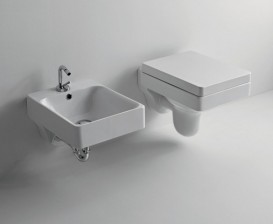 Біде підвісне Kerasan Cento чаша прямокутна біле 352401