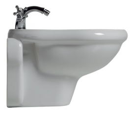 Биде подвесное Kerasan Retro с переливом белый 102601