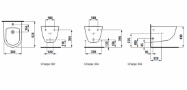 Біде підвісне Laufen Pro кераміка білий з покриттям LCC H8309524003041