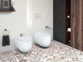 Биде подвесное Roca Beyond 58х39.5 см с отверстием под смеситель и отверстиями для крепления крышки керамика цвет белый A3570B6000