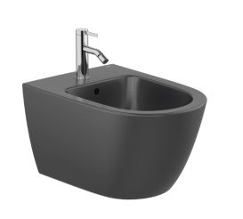 Біде підвісне Roca Ona 36х53 см сантехнічна кераміка чорний матовий A357685080