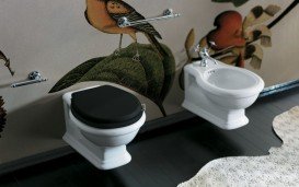 Биде подвесное Simas Lante 38,5х53 см фаянс белый LA19