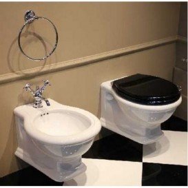 Биде подвесное Simas Lante 38,5х53 см фаянс белый LA19