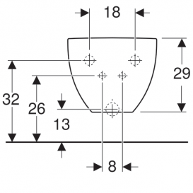 Біде підвісний Geberit Acanto закритої форми санфарфор білий 500.601.01.2
