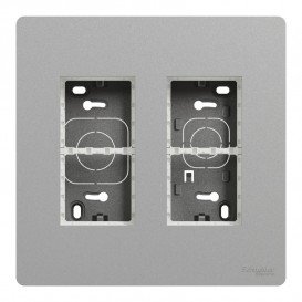 Блок відкритого монтажу Schneider Electric Unica New Unica System + 2х2 алюміній NU122430