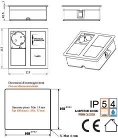 Блок розеток ASA Plastici VersaHit Dual 2x220В пьютер 060.15F.00005