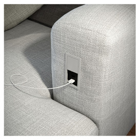 Розетковий блок ASA Plastici VersaHit Mono 1x220В нержавіюча сталь 060.25F.00001