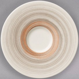 Блюдце Villeroy & Boch Amarah Taupe 14см слонова кістка-червоний 16-4021-1310