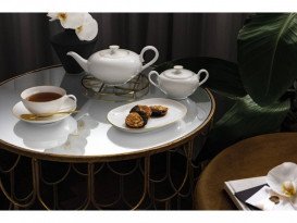 Блюдце Villeroy & Boch Anmut Gold 15 см білий 10-4653-1280