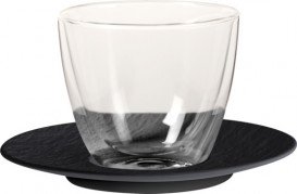 Блюдце Villeroy & Boch The Rock Ø12 см преміум фарфор чорний 16-4074-1430