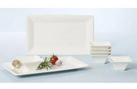 Блюдо прямоугольное Villeroy & Boch Pi Carré 32х19 см премиум фарфор белый 16-3334-2850