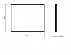 Боковая панель Kolo Nova Pro для умывальника 50 cm белый глянец  88447000