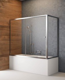 Бокова стінка для шторки для ванної Radaway Vesta S 75 скло фабрик / хром 204075-06