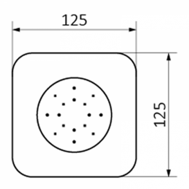 Боковой душ GRB Hidromasaje поворотный хром 058161