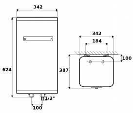 Бойлер Atlantic Steatite Cube VM 30 S3 C 1500W 831184