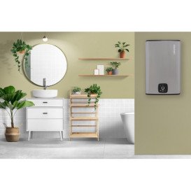 Бойлер Atlantic Steatite Cube WI-FI ES-VM 75 S4 C2 WD 2400W сухой ТЭН серебристый 851340