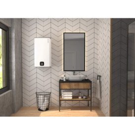 Бойлер Atlantic Steatite Cube WI-FI ES-VM 150 S4 C2 WD 2400W сухой ТЭН белый 871232