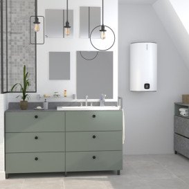 Бойлер Atlantic Steatite Genius VM 080 D400S-3E-C 1800W сухий ТЕН білий 851349