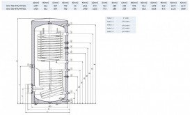 Бойлер непрямого нагріву Drazice OKC 500 NTRR / HP / SOL для комбінації теплових насосів і сонячних систем 121391402