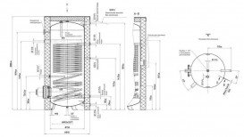 Бойлер непрямого нагріву Drazice OKC 750 NTR / HP підлоговий вертикальний 105513051