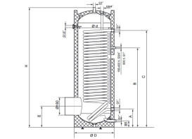 Бойлер непрямого нагріву Vaillant uniSTOR plus VIH RW 300/3 BR білий підлоговий 0010020645