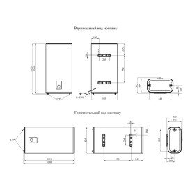 Бойлер Kroner NEO Flacher K80PVH2-D 80 л із сухим ТЕНом білий CV035496