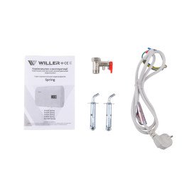 Бойлер Willer EH100R Spring горизонтальный 100 л мокрый ТЭН белый 55413