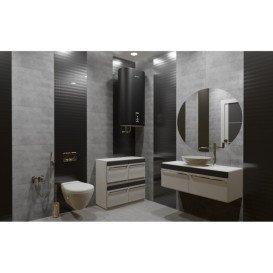 Бойлер Willer EVH80R Spring-SS-blackm універсальний 80 л мокрий ТЕН чорний матовий 92760