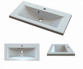 Раковина для ванної вбудована Буль-Буль колекція Lucia біла 1308101