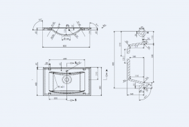Раковина для ванної вбудована Буль-Буль колекція Lucia біла 1308101