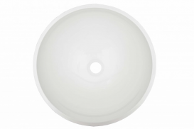 Раковина для ванної накладна Буль-Буль колекція Mona біла 0304101