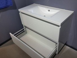 Тумба підвісна Буль-Буль Borneo 995x475x728 з раковиною Lucia 1000 білий 10110012200